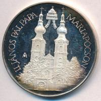 Fritz Mihály (1947- ) 1991. "II. János Pál Pápa Máriapócson 1991. Augusztus 16-20" Ag emlé...