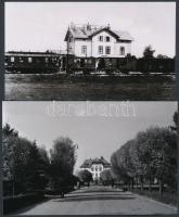 cca 1959 Csongrád, 3 db fotó, kettőhöz vintage negatív is, 6x9 cm és 11x16,5 cm között