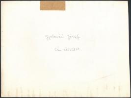 cca 1973 Gyulavári József: Cím nélkül I-II., vintage fotóművészeti alkotás feliratozva, két kép egy ...