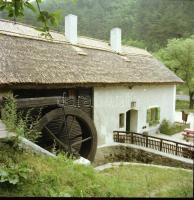 1983 Csopak, vízimalom, 5 db szabadon felhasználható, vintage negatív, 6x6 cm