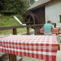 1983 Csopak, vízimalom, 5 db szabadon felhasználható, vintage negatív, 6x6 cm