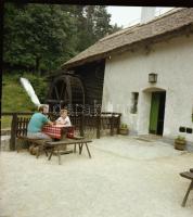 1983 Csopak, vízimalom, 5 db szabadon felhasználható, vintage negatív, 6x6 cm