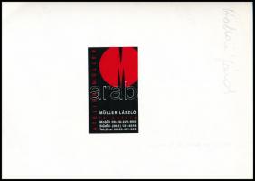 Koltai János (1935-) színész fotója, Müller László felvétele, 18x12,5 cm