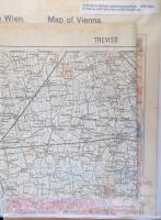 Vegyes térkép tétel: 6 db katonai térkép (1914-1915): Treviso-Verona, Gyöngyös-Verpelét, Csíkmenaság...