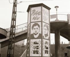 1969 Budapest, Moszkva téri részletek, 4 db szabadon felhasználható, vintage negatív, 6x6 cm