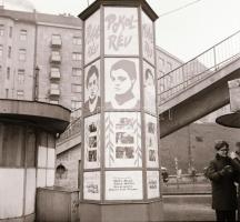 1969 Budapest, Moszkva téri részletek, 4 db szabadon felhasználható, vintage negatív, 6x6 cm