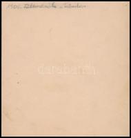 1906 Földmérők a Tátrában, kartonra ragasztva, 13x12 cm