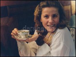 Fehér Anna (1958-) színésznő fotója, 18x24 cm