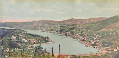 Gruz, Gravosa; unfolded panoramacard, port (EM)