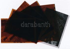 1978 Budapest, Blaha Lujza tér, a Nemzeti Vendéglő neonreklámjának szerelése, 6 db szabadon felhaszn...