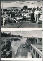 cca 1960 Budapest, az óbudai és az újpesti hajógyárban készült 13 db vintage fotó, Tiszavölgyi József hagyatékából, 9x14 cm és 13x18 cm