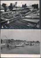 cca 1960 Budapest, az óbudai és az újpesti hajógyárban készült 13 db vintage fotó, Tiszavölgyi Józse...