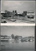 cca 1960 Budapest, az óbudai és az újpesti hajógyárban készült 13 db vintage fotó, Tiszavölgyi Józse...