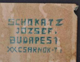 cca 1920-1940 'Mosd meg a gyümölcsöt!', Népjóléti Minisztérium, Piatnik Kft., 24x17 cm