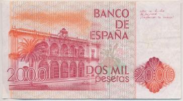 Spanyolország 1980 (1983). 2000P T:III
Spain 1980 (1983). 2000 Pesetas C:F
Krause 159