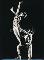 cca 1975 Balettjelenetek, 4 db vintage fotó, jelzett képek, 24x18 cm