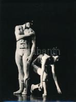 cca 1975 Balettjelenetek, 4 db vintage fotó, jelzett képek, 24x18 cm