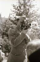 1945 Budapest, amerikai gyógyszersegély átadási ünnepsége, Rózsa György fotóriporter hagyatékából 55...