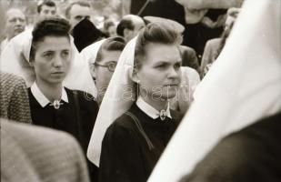 1945 Budapest, amerikai gyógyszersegély átadási ünnepsége, Rózsa György fotóriporter hagyatékából 55...