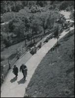 cca 1968 Budapesti életképek, 3db feliratozott, vintage fotóművészeti alkotás Dezső Pál kecskeméti f...