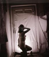 cca 1980 Szolidan erotikus felvételek tétele, 13 db vintage negatív, 6x6 cm / 13 erotic photo negati...