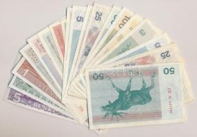 Litvánia 1991-1994. 25db-os vegyes bankjegy tétel T:I,I-
Lithuania 1991-1994. 25pcs of banknotes C:...