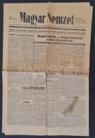 1956 Magyar Nemzet, 1956. november 1., XIX. évf. 255. sz., megviselt, szakadozott állapotban, ragasztás nyomokkal.