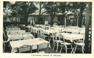 Budapest I. Krisztina körút 109., Vörösbéka söröző és étterem, kerthelyiség (EK)