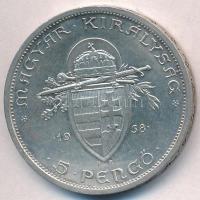 1938. 5P Ag "Szent István" T:1-,2
Adamo P8.1