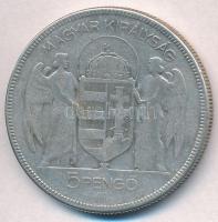 1930. 5P Ag "Horthy jobbra" T:3 
Adamo P8