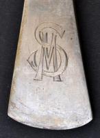 Monogramos ezüst (Ag.)kanál ( 6 db), jelzett, mesterjeggyel,   h:22 cm (6×), nettó:502 g