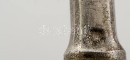 Ezüst (Ag.) nyeles desszertes villa ( 7db), jelzett,  h: 15 cm (7×)