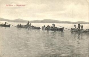 Balaton, halászat, Divald Károly kiadása (EK)