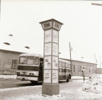 cca 1971 Budapest, 18-as jelzésű autóbuszról készült, szabadon felhasználható vintage negatív, 6x6 cm