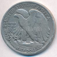 Amerikai Egyesült Államok 1943. 1/2$ Ag "Walking Liberty" T:3
USA 1943. 1/2 Dollar Ag &qu...