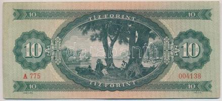 1949. 10Ft nyomdai papírráncokkal T:III szép papír