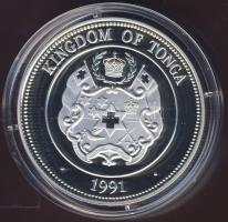 Tonga 1991. 1P Ag "Olimpiai játékok-műugrás" T:PP