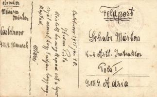 1914 Mészáros Márton haditengerész az SMS Monarch K.u.K. partvédő páncélos csatahajójának fedélzetén...