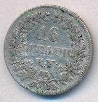 Dánia 1856. 16sk Ag "VII. Frigyes" (3,6g) T:2,2-
Denmark 1856. 16 Skilling Ag "Frede...