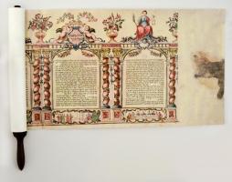 Eszter könyve.  Budapest. Helikon. Fascimile másolata a Kaufmann gyűjteményben lévő Eszter tekercsne...