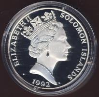 Salamon szigetek 1992. 10$ Ag "Olimpiai játékok-box" T:PP