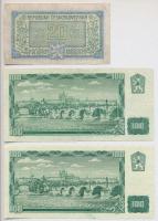 Csehszlovákia 1945. 20K + 1961. 100K (5x) T:III,III-
Czechoslovakia 1945. 20 Korun + 1961. 100 Koru...