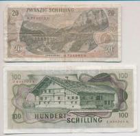 Ausztria 1967. 20Sch + 1969. 100Sch T:III
Austria 1967. 20 Schilling + 1969. 100 Schilling C:F