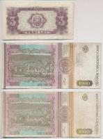 Románia 1952. 3L + 1991. 1000L (2x) + 1992. 500L + 1993. 5000L + 1994. 10.000L (3x) T:III,III-
Roma...