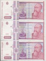 Románia 1952. 3L + 1991. 1000L (2x) + 1992. 500L + 1993. 5000L + 1994. 10.000L (3x) T:III,III-
Roma...