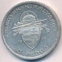 1938. 5P Ag "Szent István" T:1-,2 kis ph.
Adamo P8.1