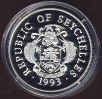 Seychelles 1993. 25R Ag "Olimpiai játékok-gimnasztika" T:PP