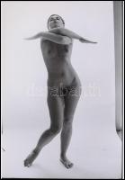 cca 1970 Meditáció a szerelemről, 3 db szolidan erotikus fénykép, korabeli vintage negatívokról kész...