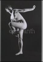 cca 1972 Éjszakai látomás, 3 db szolidan erotikus fénykép, korabeli vintage negatívokról készült mai nagyítások, 25x18 cm / 3 erotic photos, 25x18 cm