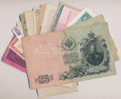 21db-os vegyes magyar és külföldi bankjegy és szükségpénz tétel, közte Orosz Birodalom, Németország ...